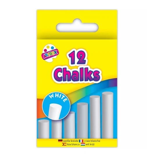 Pack 12 Chalks (White)