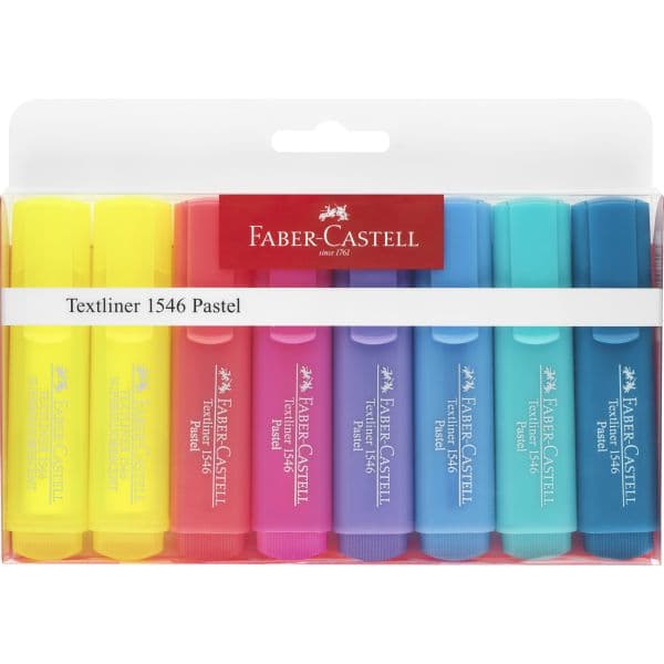 TEXTLINER PASTEL COLOURS SET OF 8