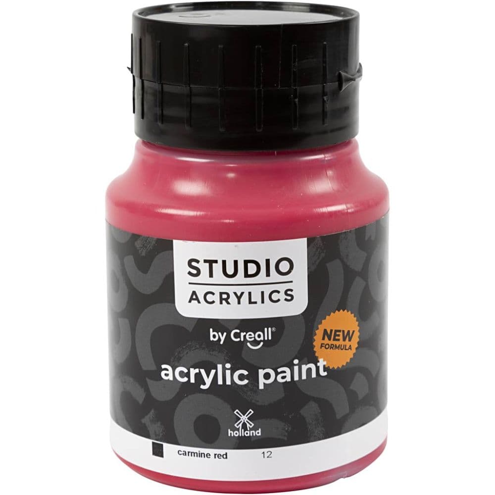CREALL STUDIO ACRYLIC 500ml - Carmine Red