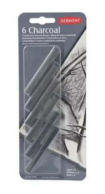 Derwent Charcoal Pack Of 6