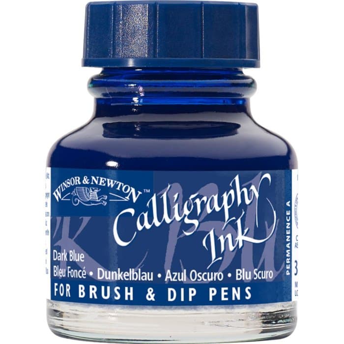 W&N - Calligraphy Ink - 30ml Dark Blue