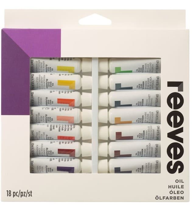 Reeves 18 Fine Oil Paint Set