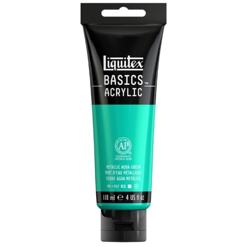 Liquitex – Basics – 118ml Metallic Aqua Green