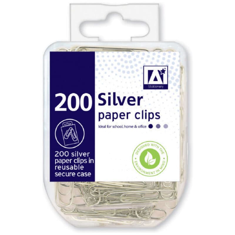 A Stationery Paper Clips Box of 200