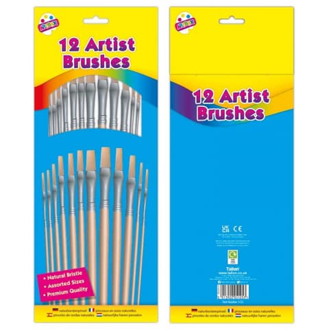 ArtBox Artists General Purpose Brushes 12