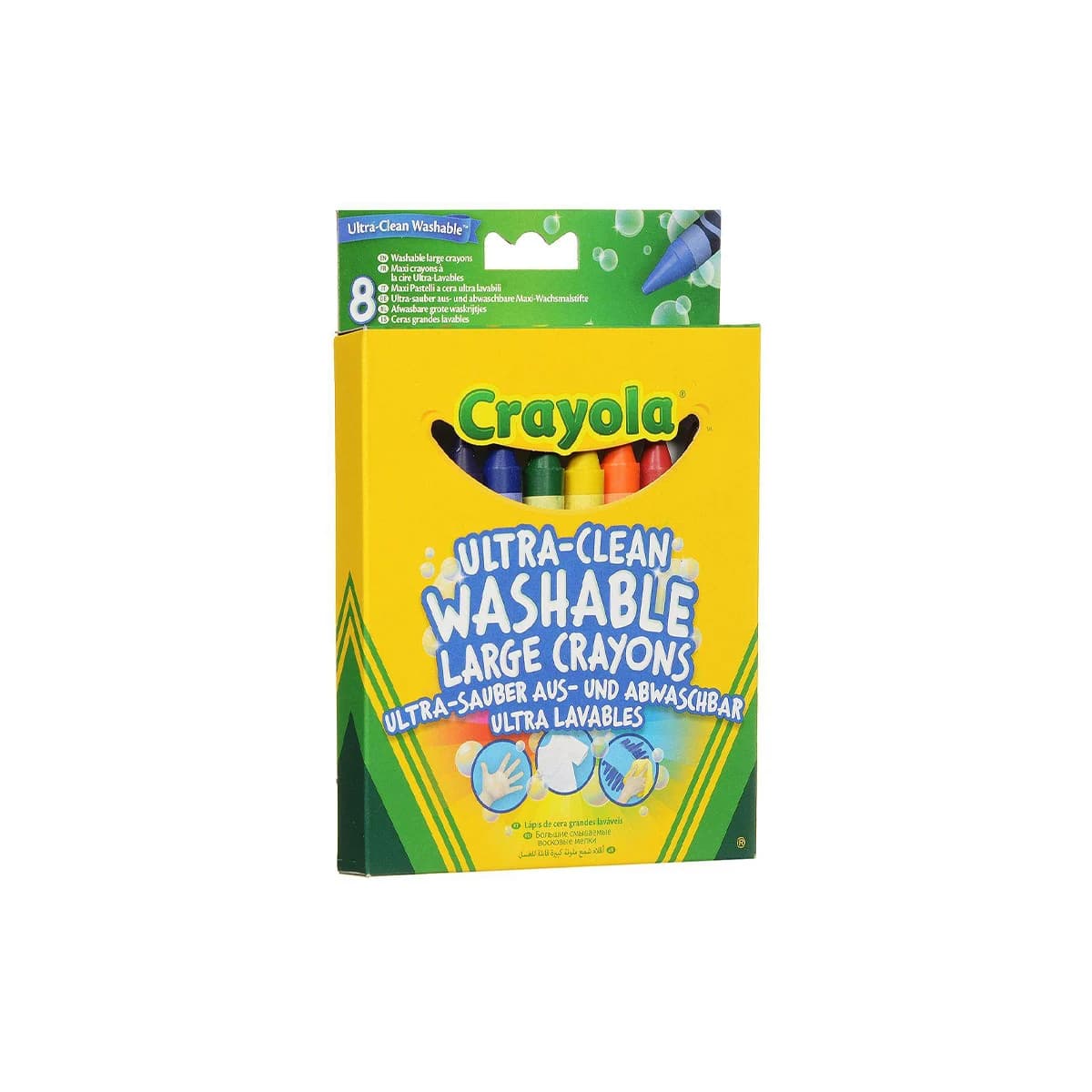 CRAYOLA Ultra-Clean Washable Large Crayons (Set of 8)