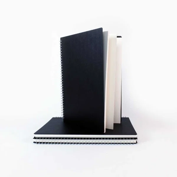 Seawhite A3 Portrait Euro Sketchbook, Black Poplin Cover