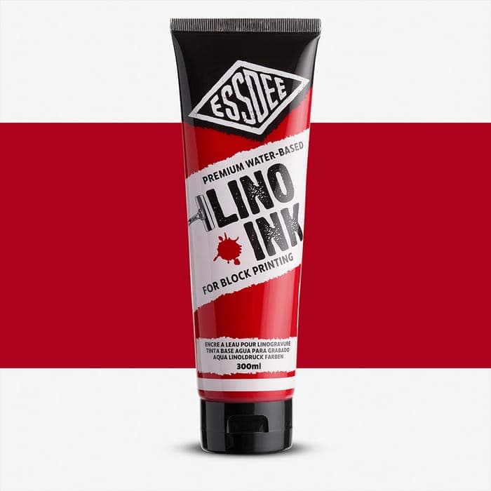 Lino Printing Ink 300ml - Brilliant Red