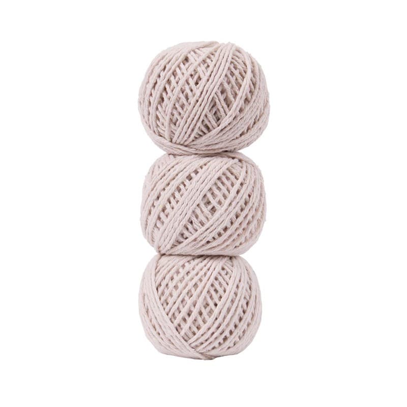 3 Balls of White String