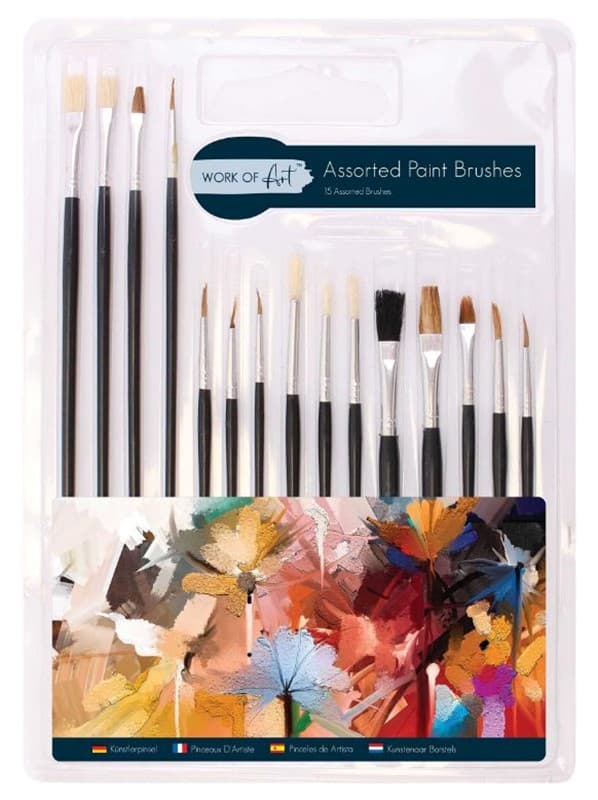 15 Pc Paint Brushes