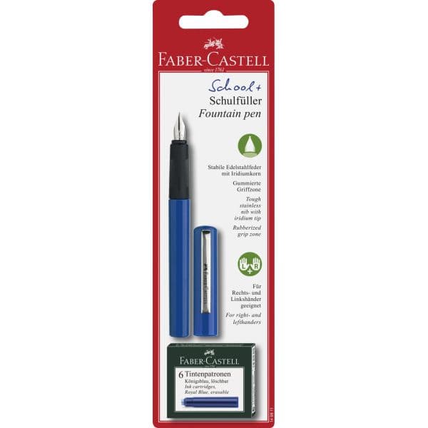SCHOOL SET FOUNTAIN PEN SET BLUE