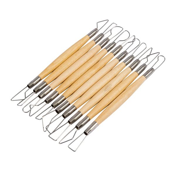 WOODEN MODELLING TOOLS 6" WIRE END (10/BAG)