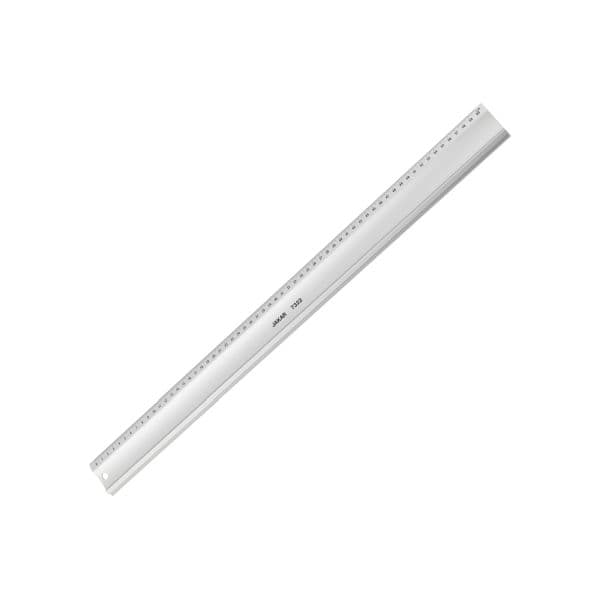 RULER ALUMINIUM 60cm WITH RIDGE