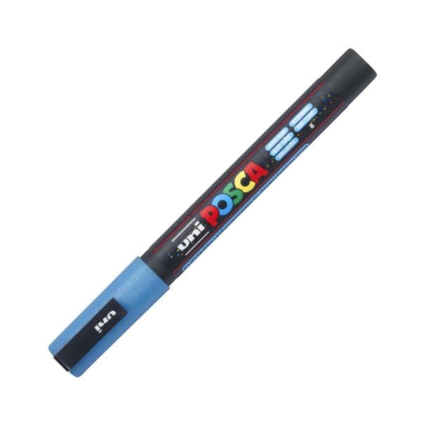 POSCA PC-3ML SPARKLING LIGHT BLUE FINE BULLET TIP