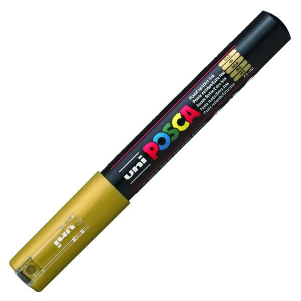 POSCA PC-1M EXTRA-FINE BULLET TIP GOLD