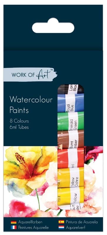 WaterColor Paints 8x6ml tubes