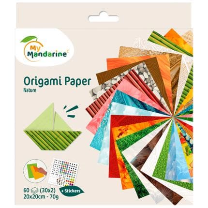 Origami Paper - Nature 20x20cm - 60 Sheets