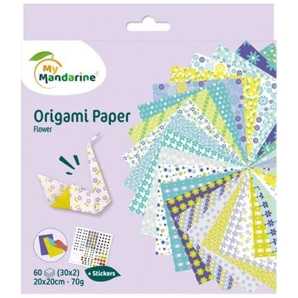 Origami Paper - Flower 20x20cm - 60 Sheets