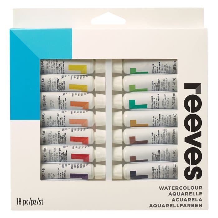 Reeves 18 Fine Watercolours Set