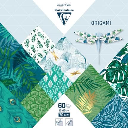 Origami Paper - Vegetal Chic 15x15cm - 60 Sheets