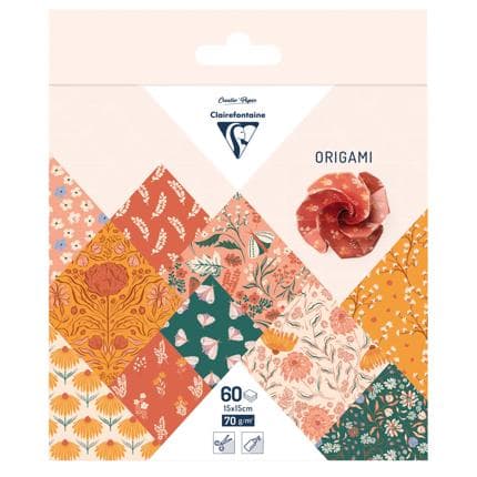 Origami Paper - Boho Floral 15x15cm - 60 Sheets