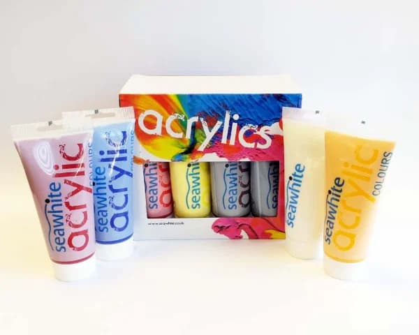 Seawhite Acrylic Paint 200ml 8 Tube Value Pack