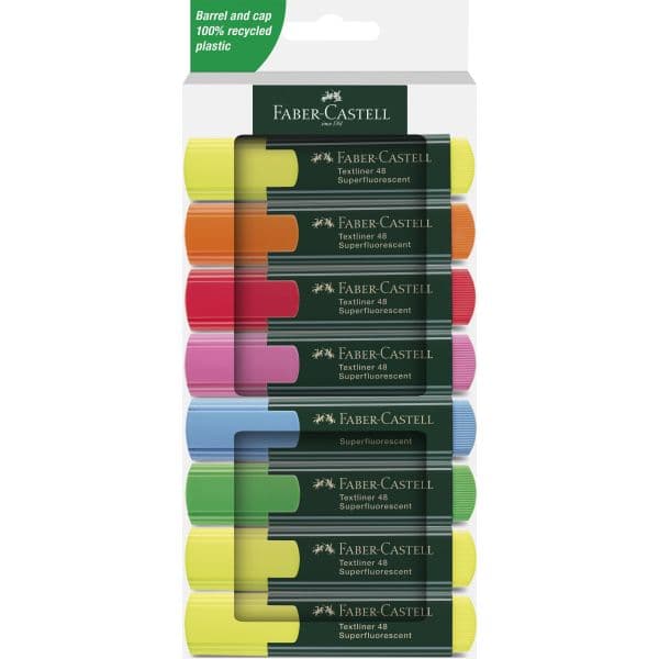 Textliner 48 cardboard set of 8, 6+2 free