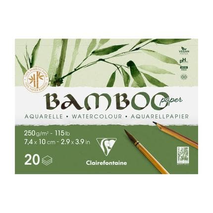Clairefontaine Bamboo Glued Pad 20sh 250g 7,4x10cm A7