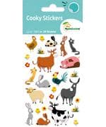 Cooky, Bag 1 pl 7.5x12cm, Farm animals - Multicolour