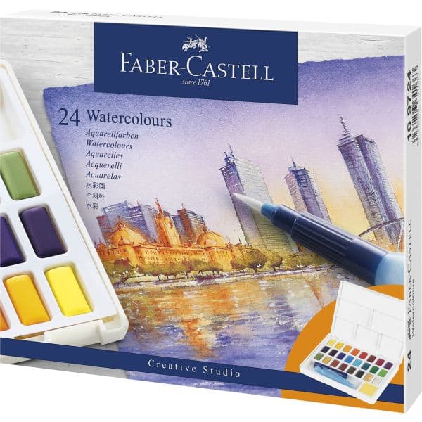 WATERCOLOUR PANS SET 24pc