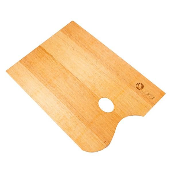 PALETTE FLAT RECTANGULAR WITH THUMB HOLE MED 35 x 25cm