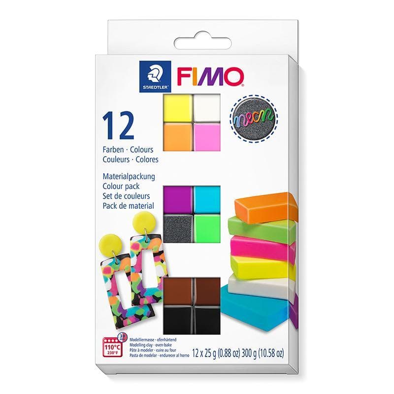 Fimo Effect Colour Pack Neon 12Pcs