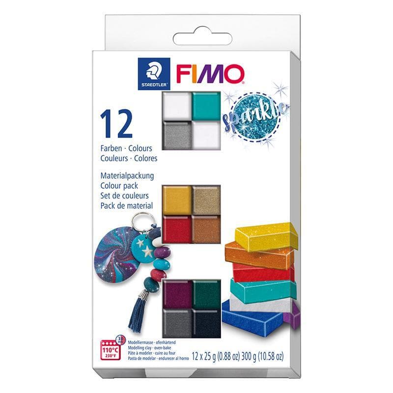 Fimo Effect Colour Pack Sparkle 12Pcs