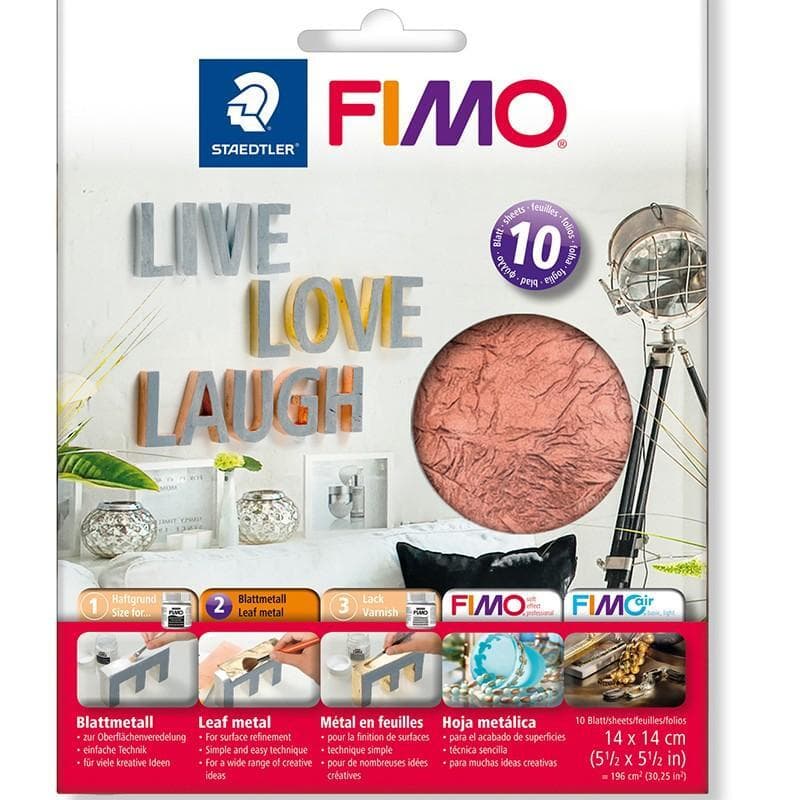 FIMO Leaf Metal - Pack of 10 Copper