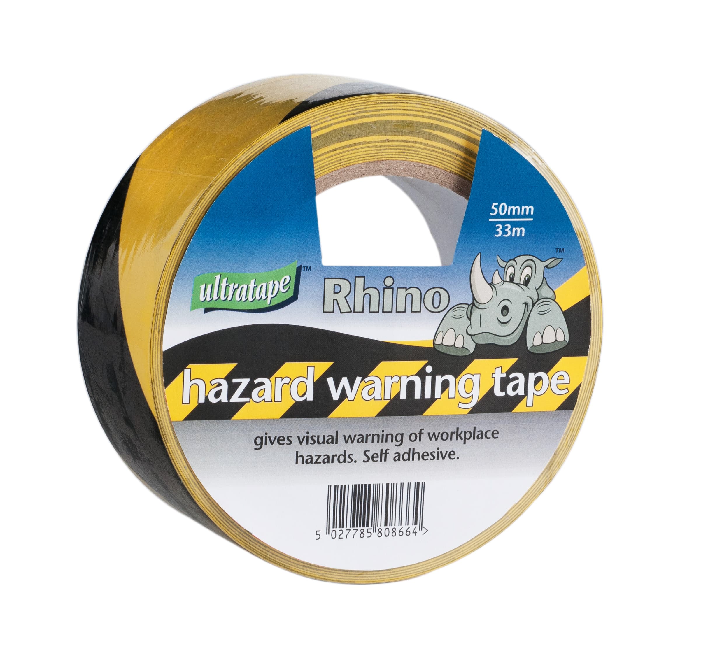 Ultratape Keep Safe Distance BLK/Yellow 50mmX33m Tape