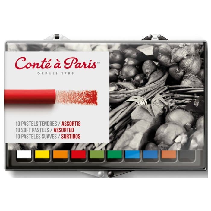Conte Soft Pastels 10 Assorted Colours