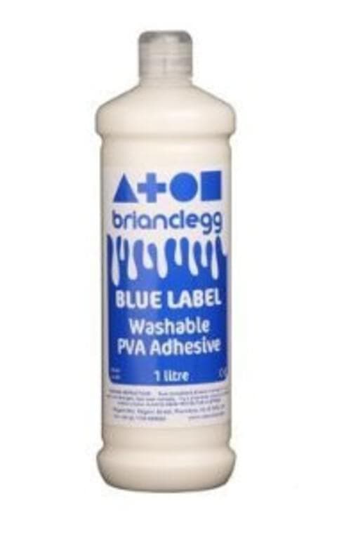 PVA Glue Blue Label Washable 1 litre