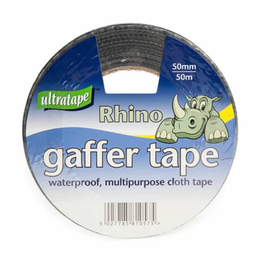 Ultratape Rhino Gaffer Tape Black 50mm