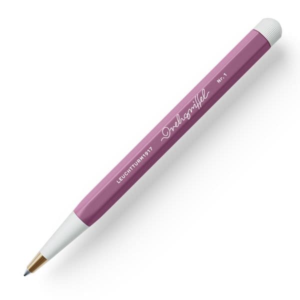 Drehgriffel No.1, Gel Twist pen with black ink in Dusty Rose