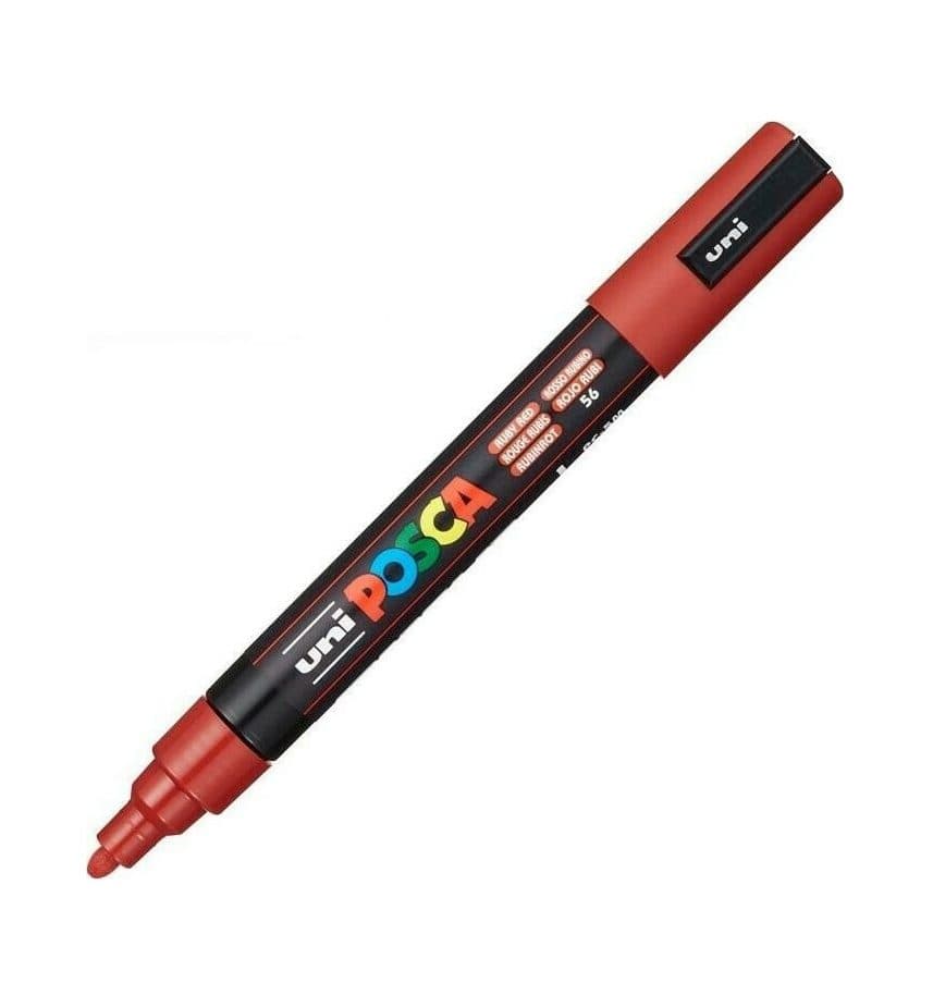 POSCA PC-5M MEDIUM BULLET TIP β RUBY RED