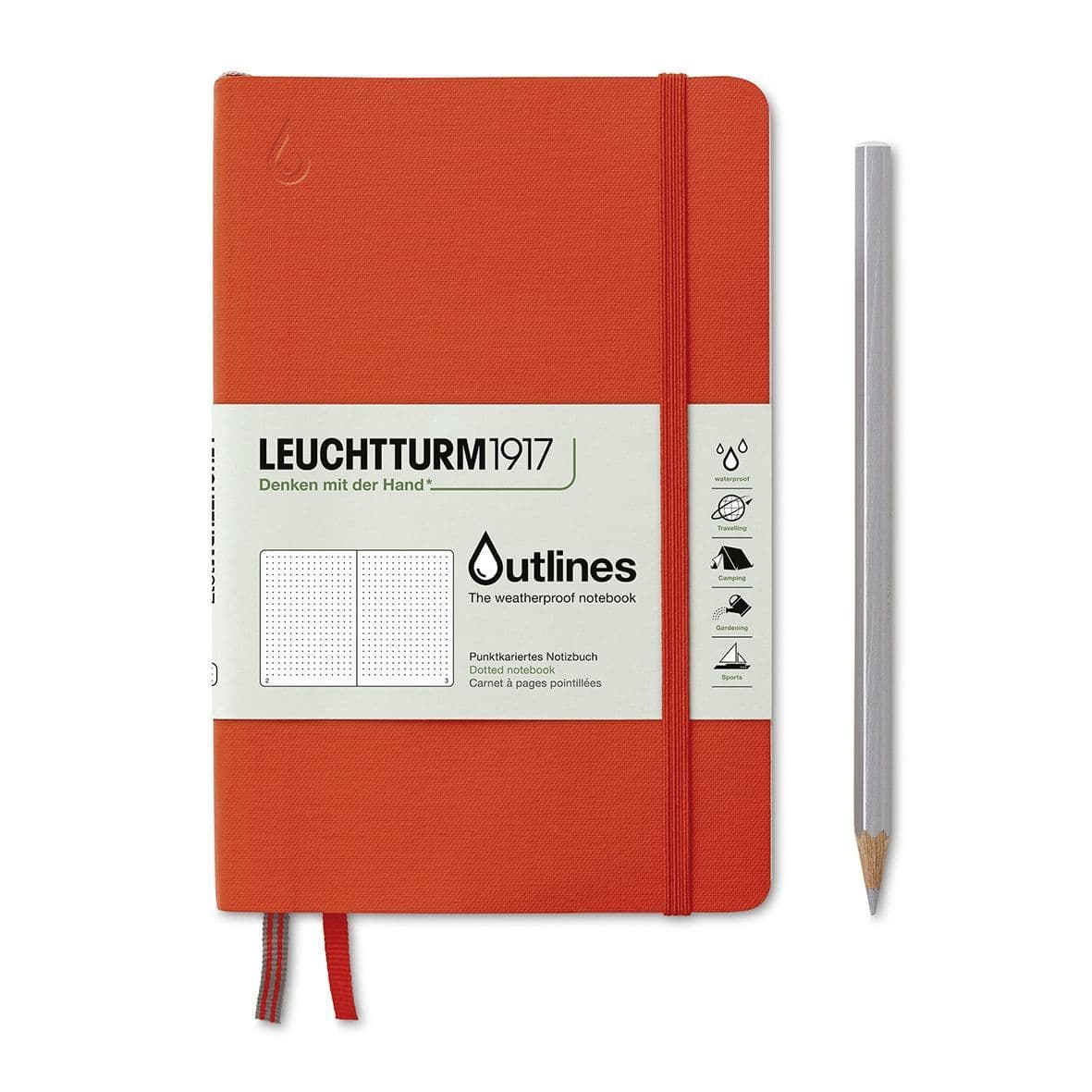 Outlines Notebook, Paperback (B6+), 150 g/mΒ² nautical chart paper, 89 p