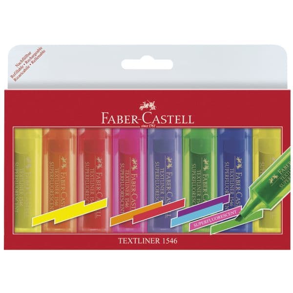 TEXTLINER 1546 FLUORESCENT SET OF 8