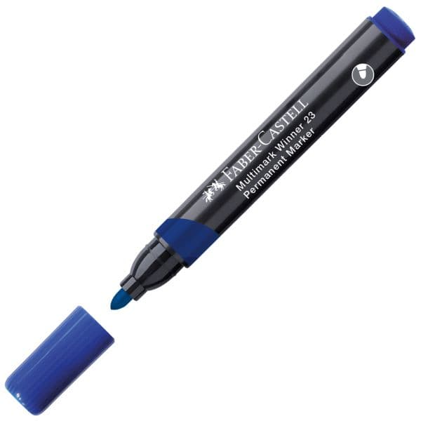 PERMANENT MARKER 23 BULLET TIP BLUE - BOX OF 12