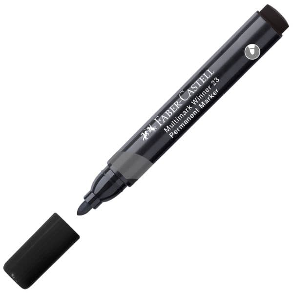 PERMANENT MARKER 23 BULLET TIP BLACK - BOX OF 12