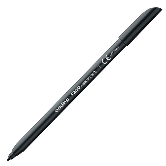 Edding 1200 Fibre Black 001