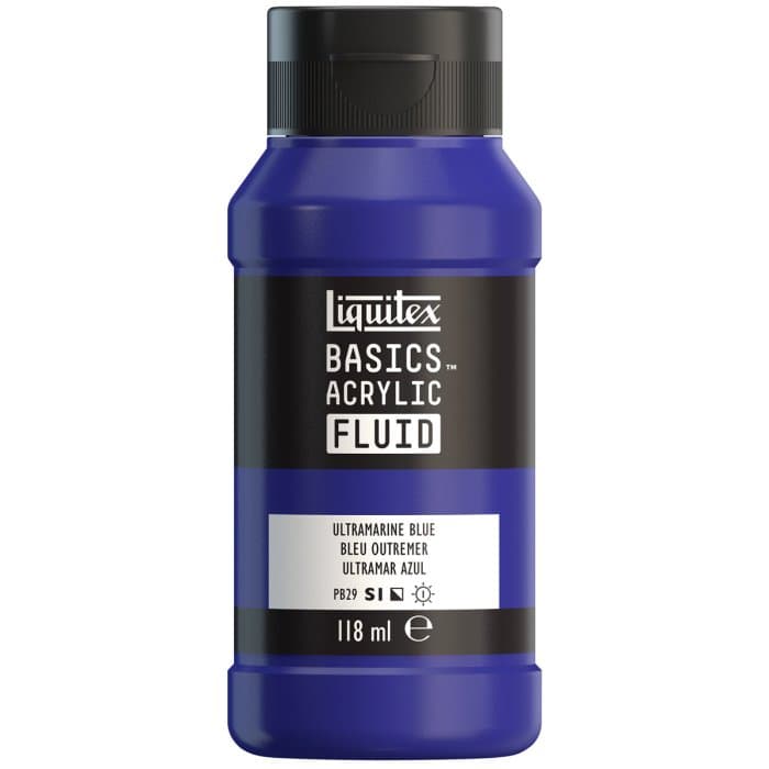 Liquitex Basics Acrylic Fluid - Ultramarine Blue