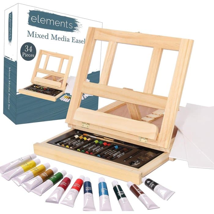 Elements Mixed Media Easel Set - 34 pieces