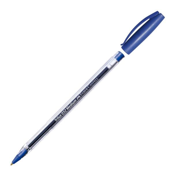 TRILUX 032 CRYSTAL BALLPOINT PEN MEDIUM - BLUE