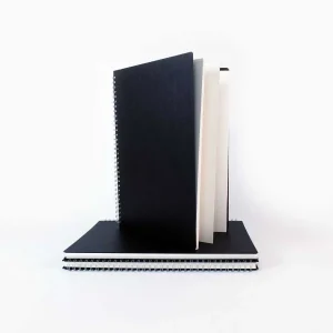 Seawhite A3 Portrait Euro Sketchbook, Black Poplin Cover